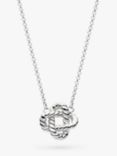 Kit Heath Marina Rope Knot Necklace, Silver