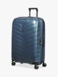 Samsonite Attrix 4-Wheel Spinner 75cm Large Suitcase, Steel Blue