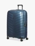 Samsonite Attrix 4-Wheel Spinner 81cm Large Suitcase, Steel Blue