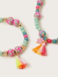 Monsoon Kids' Tassel Beaded Necklace & Bracelet Set, Multi