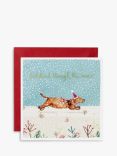 Louise Mulgrew Designs Dachshund Through the Snow Christmas Card