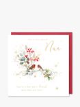 Paperlink Nan Christmas Robins Card