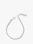 Tutti & Co Flow Snake Chain Bracelet, Silver