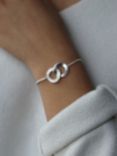 Tutti & Co Unity Double Loop Chain Bracelet, Silver