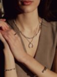Tutti & Co Raise Link Chain Necklace, Silver