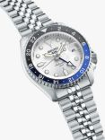 Seiko SSK033K1 Men's 5 Sports SKX GMT Date Automatic Bracelet Strap Watch, Silver