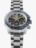 Seiko SSC939P1 Men's Prospex 'Grand Touring' Solar Speedtimer Chronograph Bracelet Strap Watch, Silver/Grey