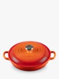 Le Creuset Cast Iron Signature Shallow Casserole, 22cm, Volcanic