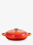 Le Creuset Cast Iron Signature Shallow Casserole, 22cm, Volcanic