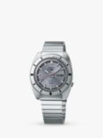 Seiko SRPL03K1 Men's 5 Sports Ash Blue 1968 Recreation Limited Edition Automatic Bracelet Strap Watch, Silver