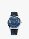 Frederique Constant FC-301N3B6 Men's Classic Premiere Automatic Leather Strap Watch, Blue