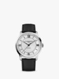 Frederique Constant FC-301S3B6 Men's Classic Premiere Automatic Leather Strap Watch, Black