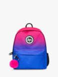 Hype Kids' Badge Fuchsia Fade Backpack, Pink