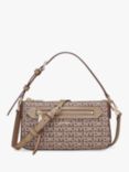 DKNY Bryant Avenue Zip-Top Demi Crossbody Bag, Chino/Shitake