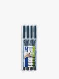 STAEDTLER Lumocolor Permanent Pens, Pack of 4, Multi