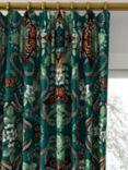 Clarke & Clarke Emerald Forest Made to Measure Curtains or Roman Blind, Teal