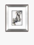 John Lewis Joanne Boon Thomas 'Contemplation' Framed Print & Mount, 60.5 x 50.5cm, Black/White/Grey