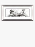 John Lewis Joanne Boon Thomas 'Laying Down Lady' Framed Print & Mount, 55.5 x 110.5cm, Black/White