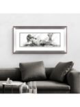 John Lewis Joanne Boon Thomas 'Laying Down Lady' Framed Print & Mount, 55.5 x 110.5cm, Black/White