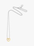 Estella Bartlett With Love Heart Necklace, Silver