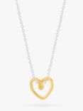 Estella Bartlett With Love Heart Necklace, Silver