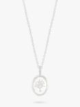 Estella Bartlett Rooting For You Tree of Life Pendant Necklace, Silver