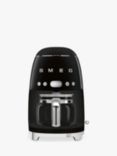 Smeg DCF02 Drip Filter Coffee Machine, Black