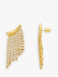 Estella Bartlett Cubic Zirconia Tiered Tenis Drop Earrings, Gold