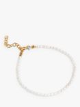 ENAMEL Copenhagen Erna Freshwater Pearl Bracelet, White/Yellow Gold