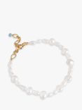 ENAMEL Copenhagen Pearlie Freshwater Pearl Bracelet, Yellow Gold