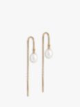 ENAMEL Copenhagen Eleanor Pearl Earrings, Yellow Gold