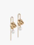 ENAMEL Copenhagen Kai Pearl Chain Drop Earrings, Gold