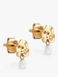 ENAMEL Copenhagen Mio Pearl Stud Earrings, Gold