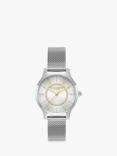 Olivia Burton Women's Micro-Pave Crystal Mesh Strap Watch