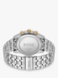 BOSS 1514195 Men's Quartz Bracelet Strap Watch, Silver/Green