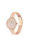 Tommy Hilfiger Women's Natalie Crystal Bracelet Strap Watch, Rose Gold