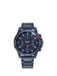 Tommy Hilfiger 1791789 Men's Mason Chronograph Bracelet Strap Watch, Blue