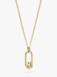 BOSS Double B BB Pendant Necklace, Gold