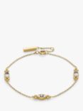 Olivia Burton Marquis Caviar Bead Chain Bracelet, Gold