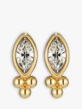 Olivia Burton Marquis Caviar Bead Stud Earrings, Gold