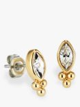 Olivia Burton Marquis Caviar Bead Stud Earrings, Gold