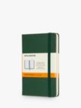 Moleskine Pocket Hardback Notebook, Green