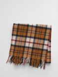 GANT Merino Wool Check Scarf, Brown