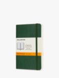 Moleskine Pocket Soft Cover Notebook, Green