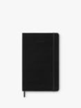 Moleskine A5 Hardback Week on One Page 2025 Diary, Black