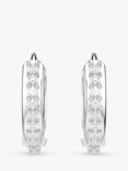 Swarovski Matrix Mini Hoop Earrings, White