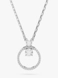 Swarovski Crystal Pendant Necklace, Silver