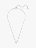 Swarovski Imber Round Cut Pendant Necklace, Shiny Rhodium