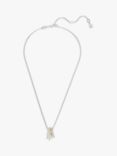 Swarovski Hyperbola Mini Hoops Pendant, Silver/Multi