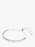 Swarovski Matrix Crystal Pearl Bracelet, Silver